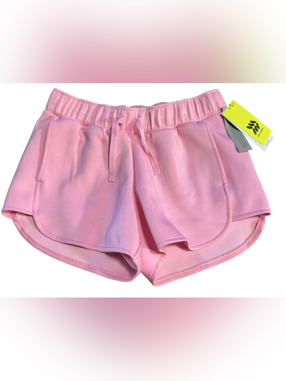 All In Motion Airy Sleek Pink Shorts Sz L 10/12 NWT